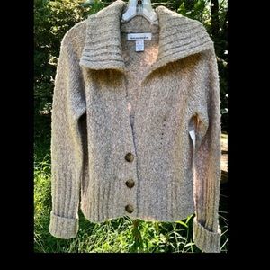 JONES NEW YORK SPORT OATMEAL KNITTED CARDIGAN